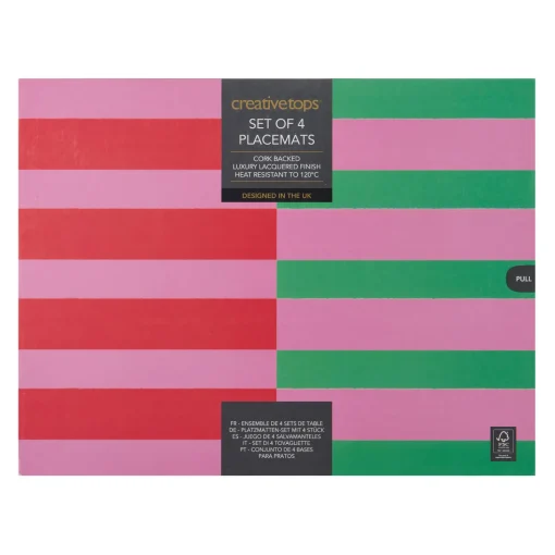 Creative Tops Set Of 4 Placemats - Stripes