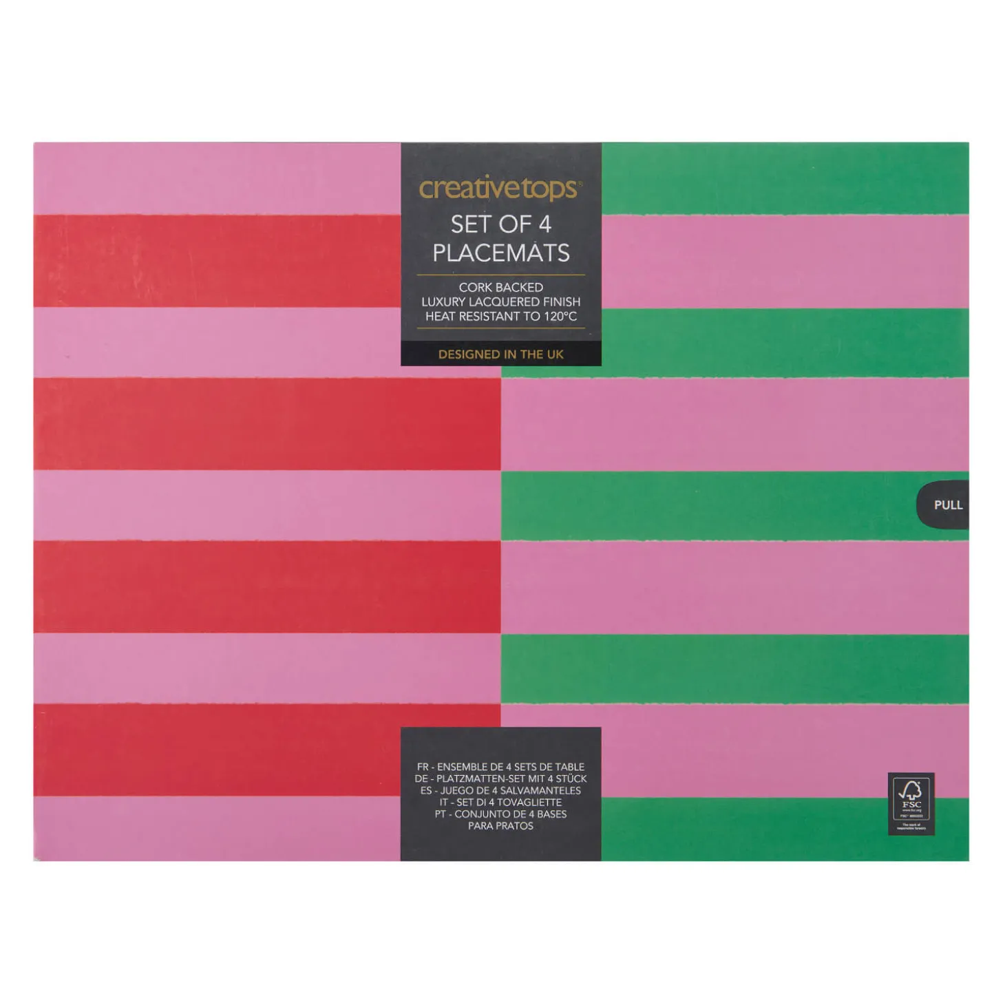 Creative Tops Set Of 4 Placemats - Stripes