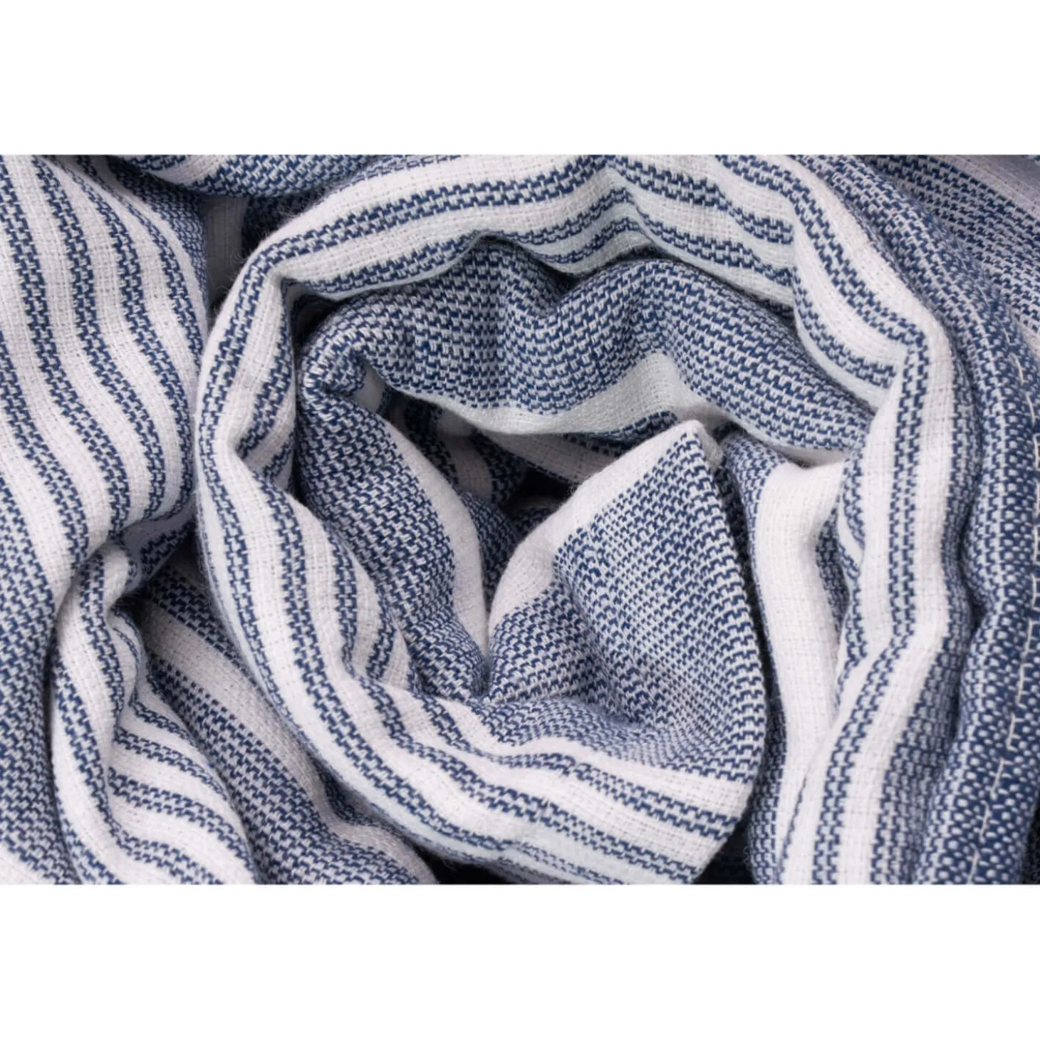 Cuisinart Pack of 2 Antimicrobial Professional Fouta Yarn Dye Tea Towel - Blue Stripe