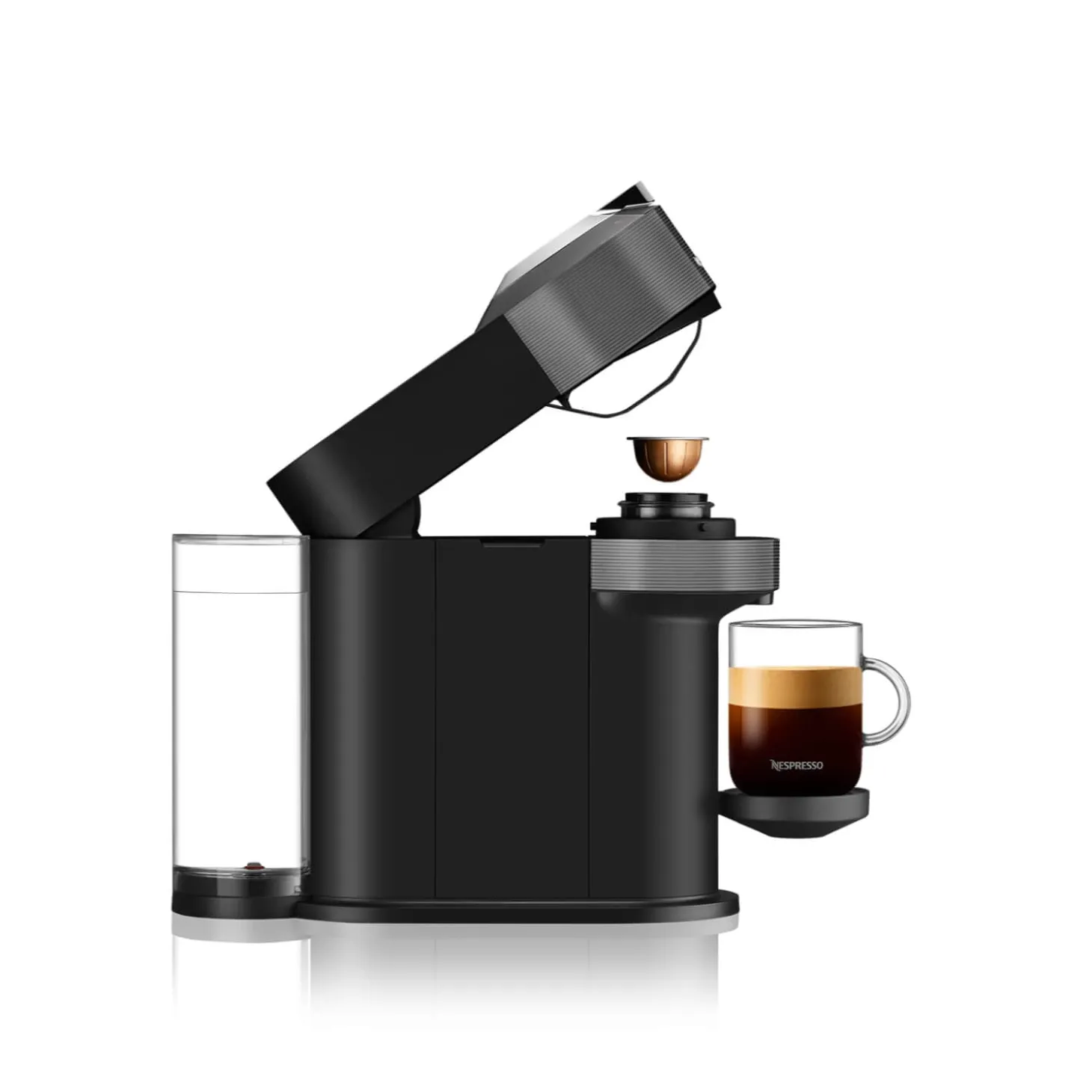 De'Longhi EN120.GYAE Nespresso Vertuo Next Coffee Machine + Aeroccino Milk Frother - Grey