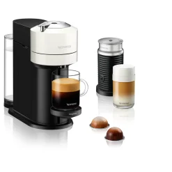 De'Longhi EN120.WAE Nespresso Vertuo Next Coffee Machine + Aeroccino Milk Frother - White