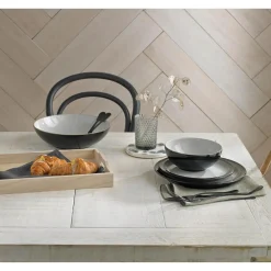 Denby Elements Black Pasta Bowl - 22cm