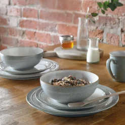 Denby Elements Light Grey Dinnerware Set - 12 Piece