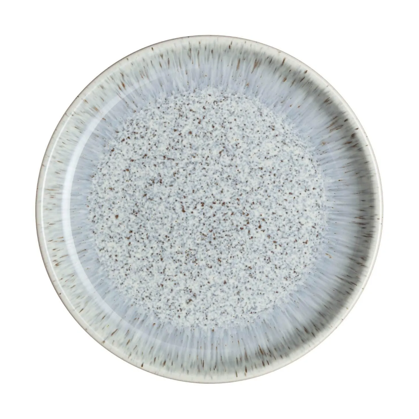 Denby Halo Speckle Medium Coupe Plate - 21cm