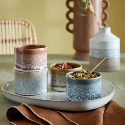 Denby Kiln Accents Small Round Pot - Taupe