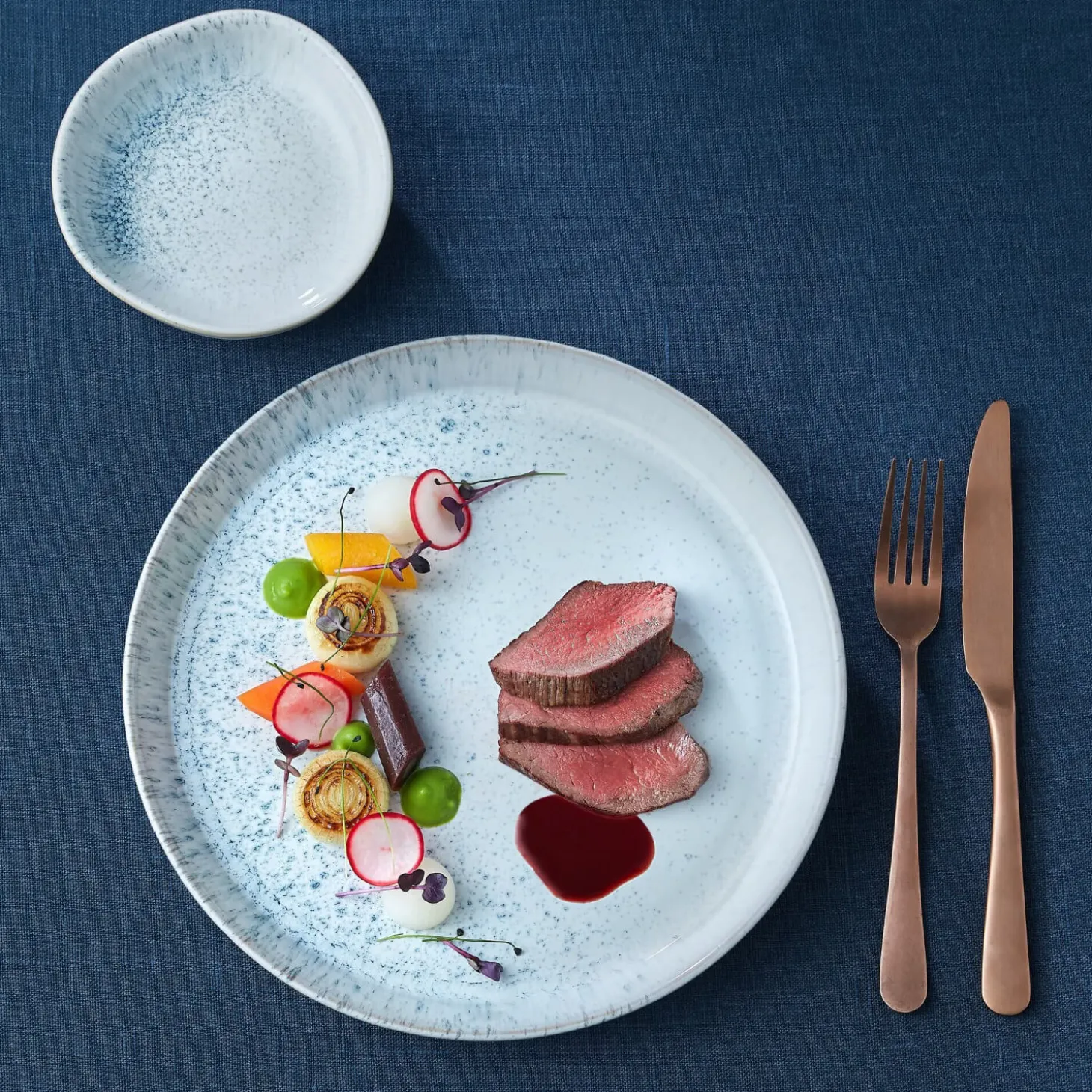 Denby Kiln 19cm Medium Organic Dish - Blue