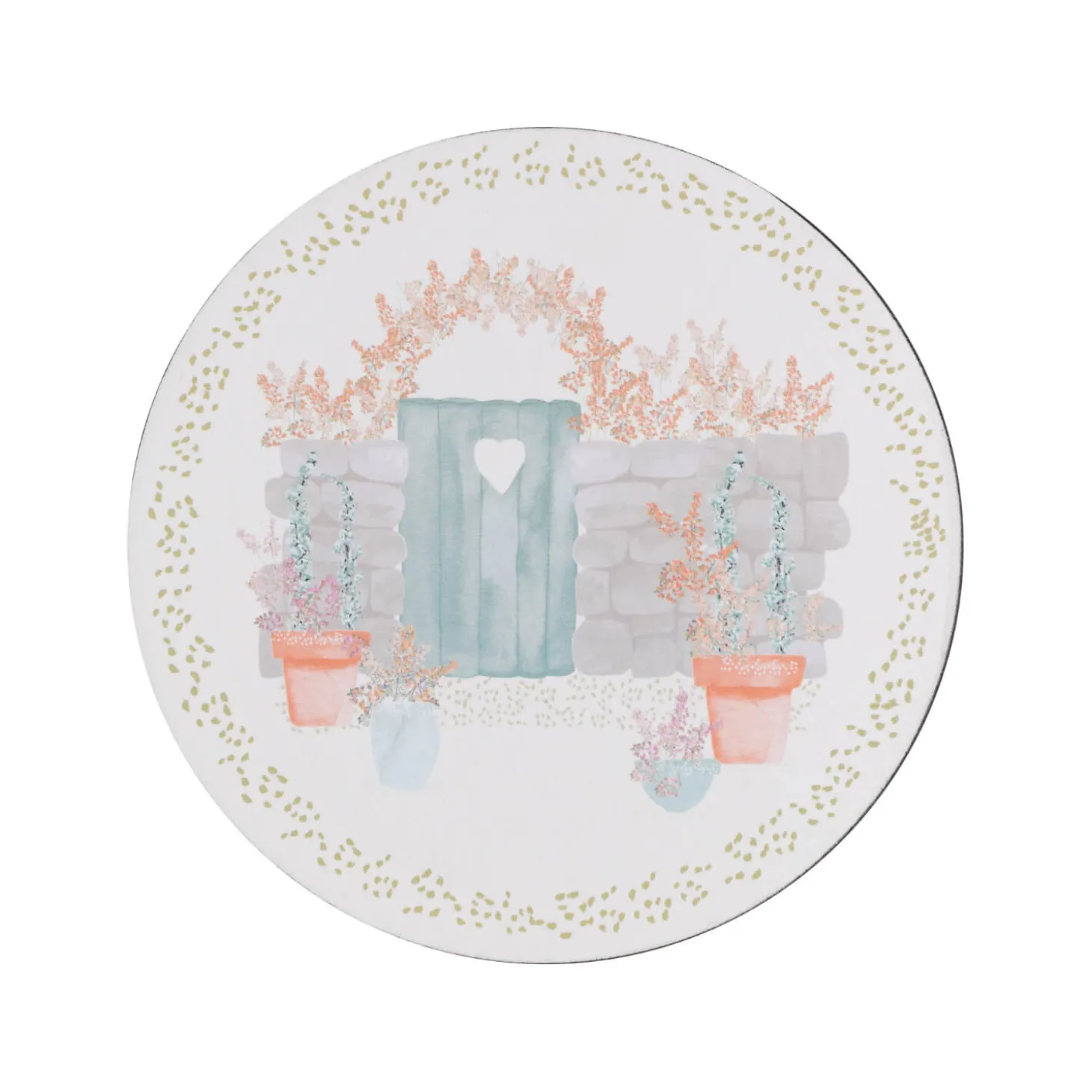 Denby 6-Piece Round Coaster Set - Walled Garden