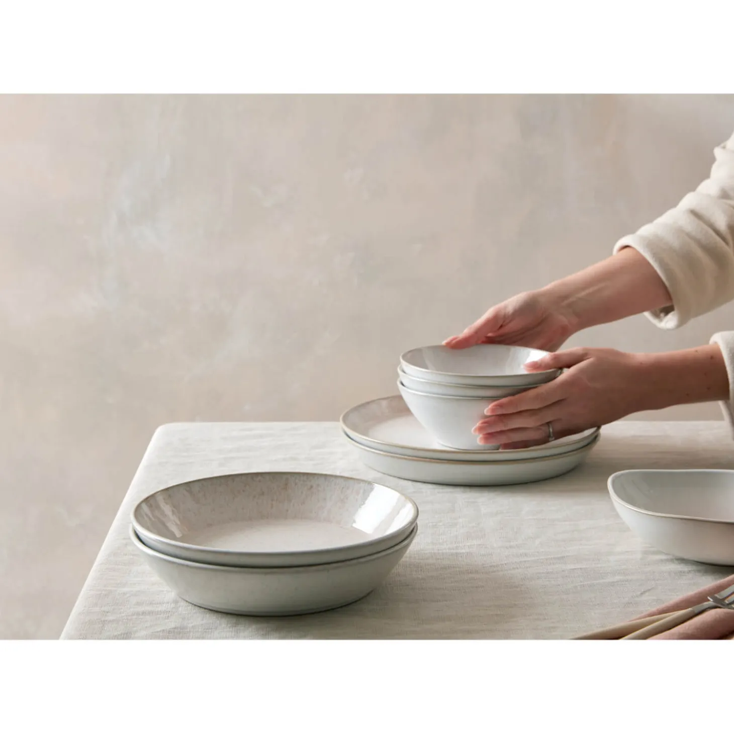 Denby Stoneware Kiln 21.5cm Medium Plate - Coral