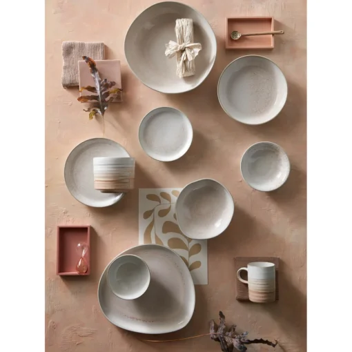 Denby Stoneware Kiln 13cm Small Organic Dish - Coral Alt