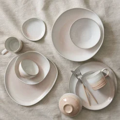 Denby Stoneware Kiln 370ml Ridged Mug - Coral