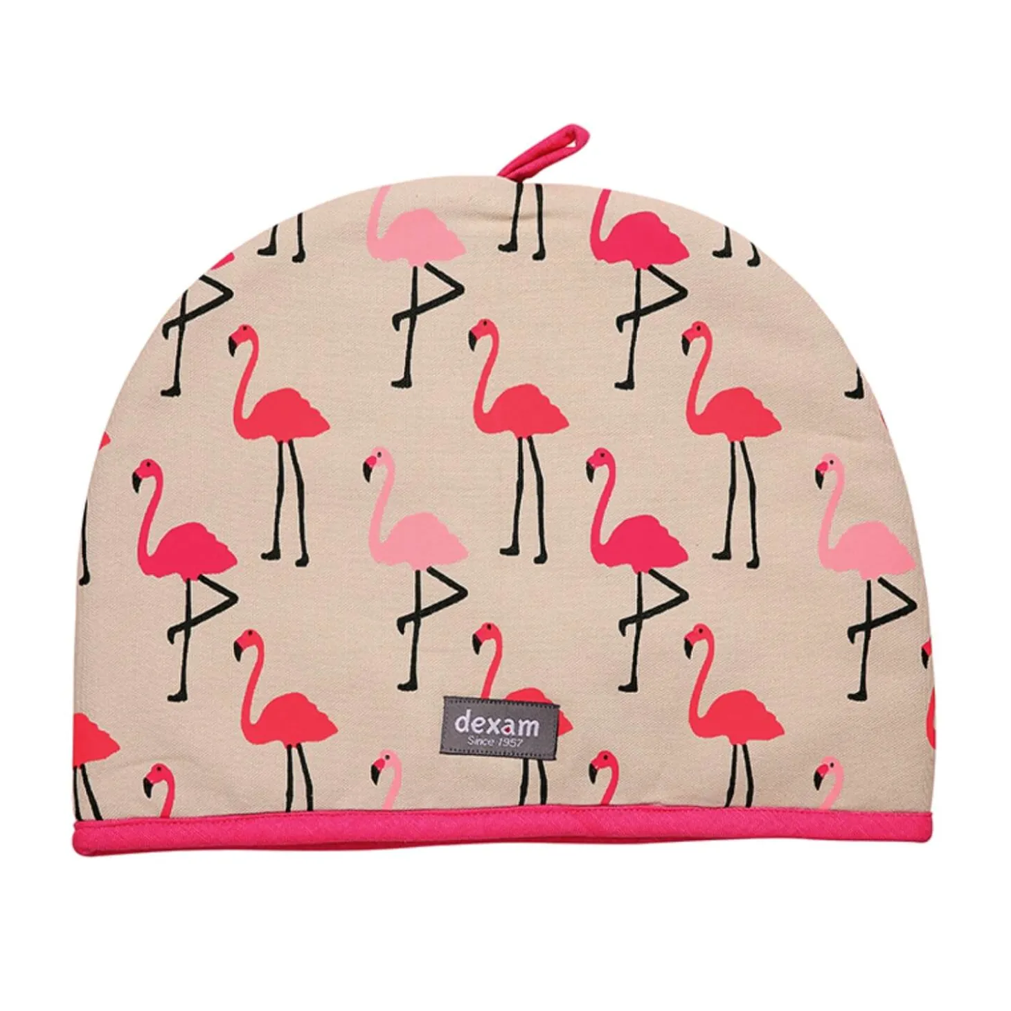 Dexam 6 Cup Cotton Tea Cosy - Flamingo