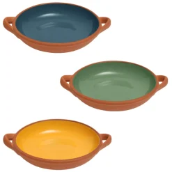 Dexam Sintra Large Glazed Terracotta Tapas Dish - Ink Blue
