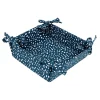 Dexam Sintra Recycled Cotton Spotted Bread Basket - Ink Blue