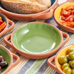 Dexam Sintra Small Glazed Terracotta Tapas Dish - Green