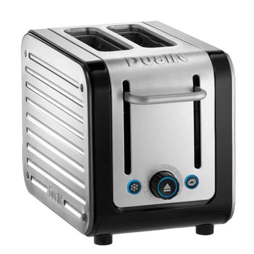 Dualit Architect 1.5 Litre Jug Kettle & 2 Slot Toaster Set - Black & Brushed Stainless Steel