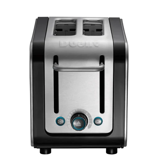 Dualit Architect 1.5 Litre Jug Kettle & 2 Slot Toaster Set - Black & Brushed Stainless Steel