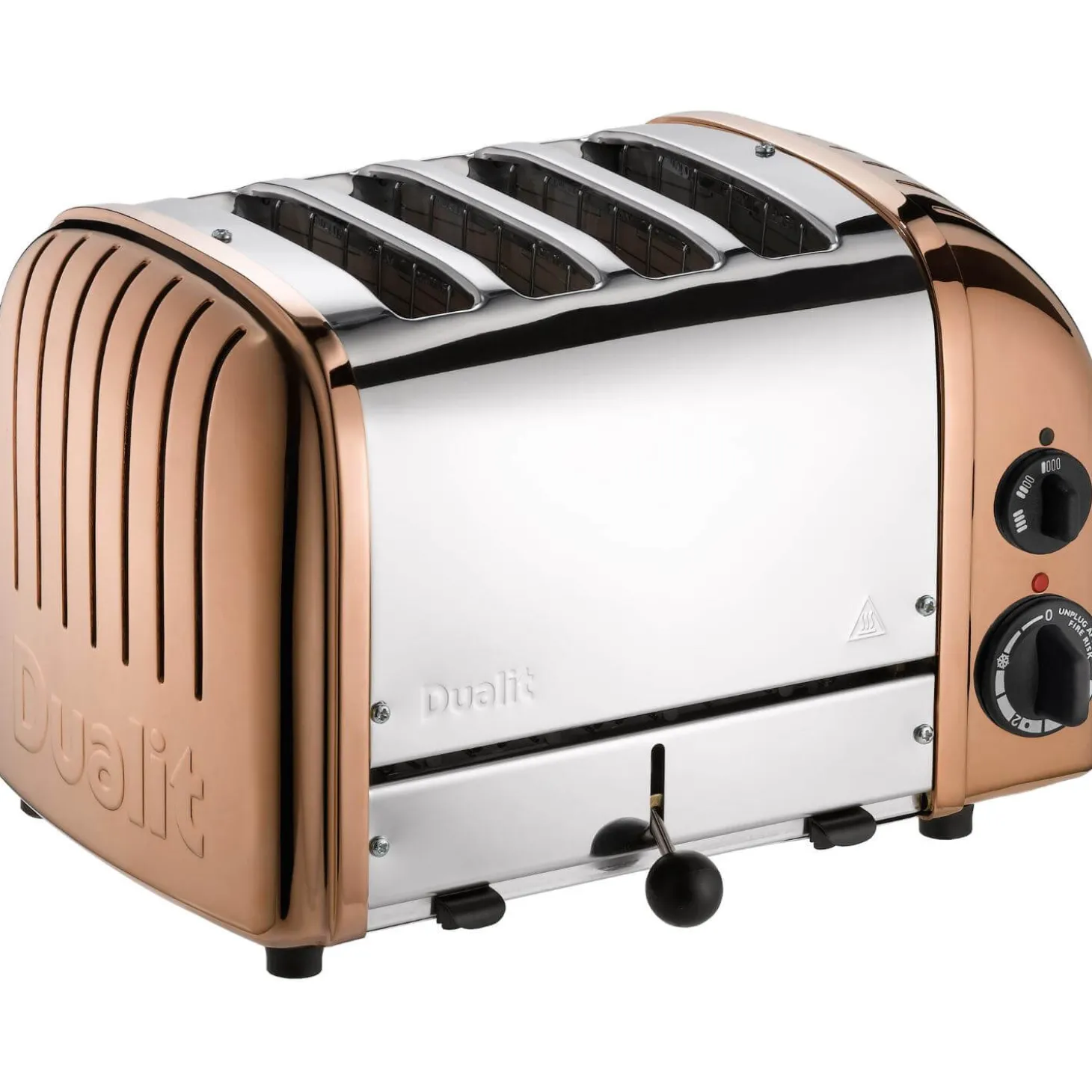 Dualit Classic 1.7 Litre Jug Kettle & 4-Slice Toaster Set - Copper & Chrome