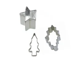 Eddingtons Christmas Stainless Steel Cookie Cutters - Set of 3