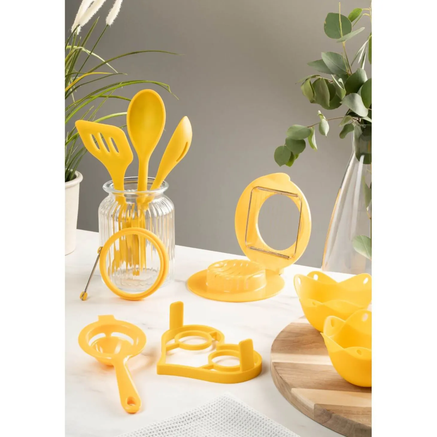 Fusion Twist Silicone Slotted Spoon - Yellow