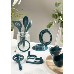 Fusion Twist Silicone Slotted Turner - Blue