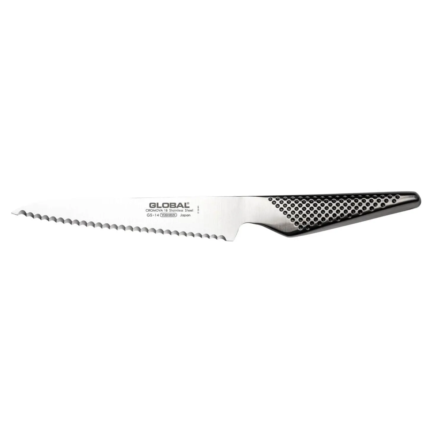 Global GS Series GS-14 Scalloped Utility Knife - 15cm