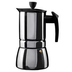 Grunwerg Cafe Ole Italian Style Induction Stove Top Espresso Maker - 6 Cup