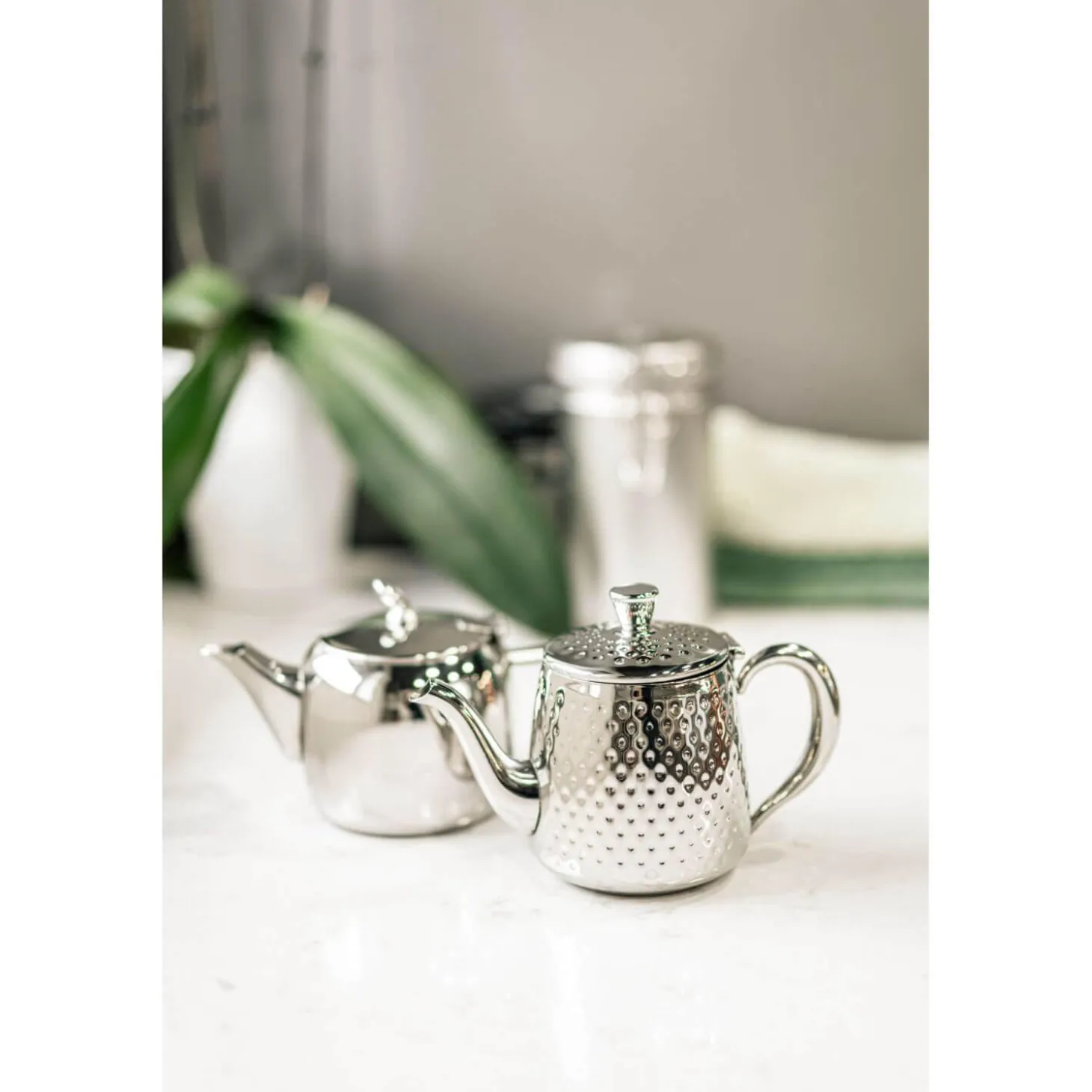Grunwerg Sandringham 6 Cup Tea Pot - Silver