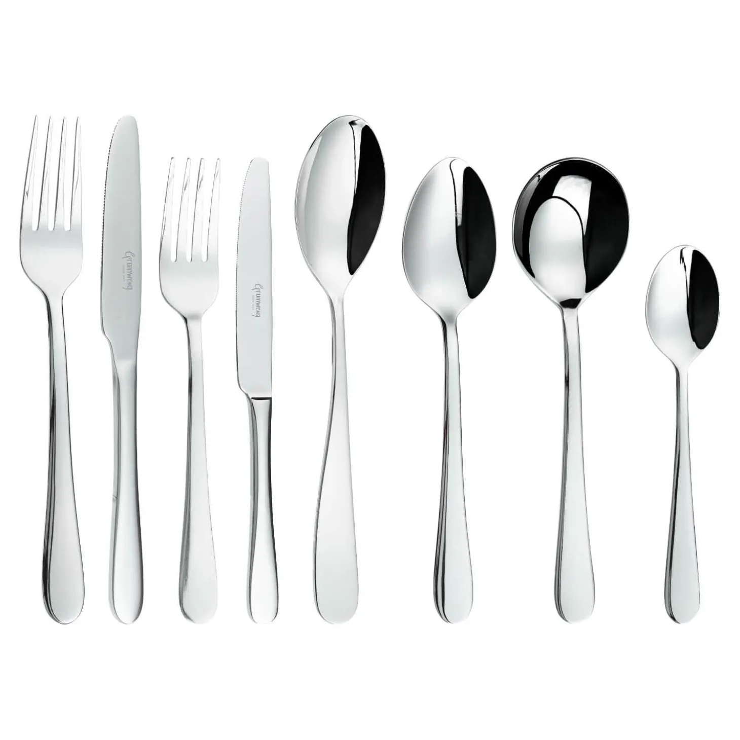 Grunwerg Windsor 44 Piece Cutlery Set - Silver