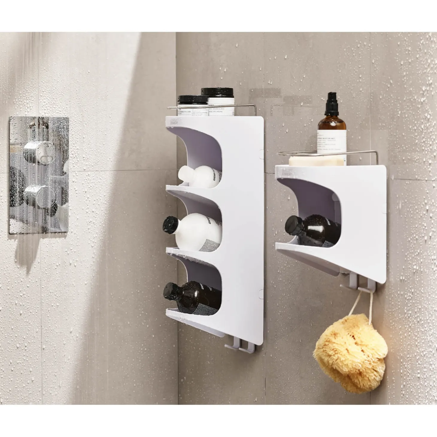 Joseph Joseph Capsule 2 Tier Shower Shelf - White