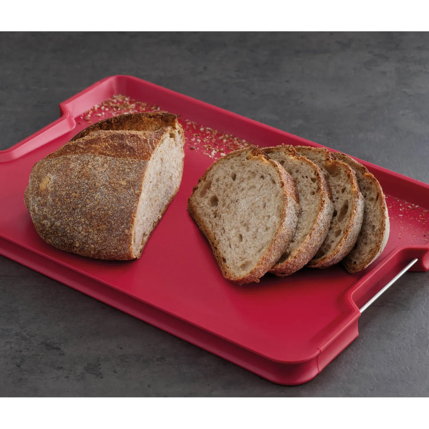 Joseph Joseph Cut&Carve Plus Multi-function Extra Large Chopping Board - Red