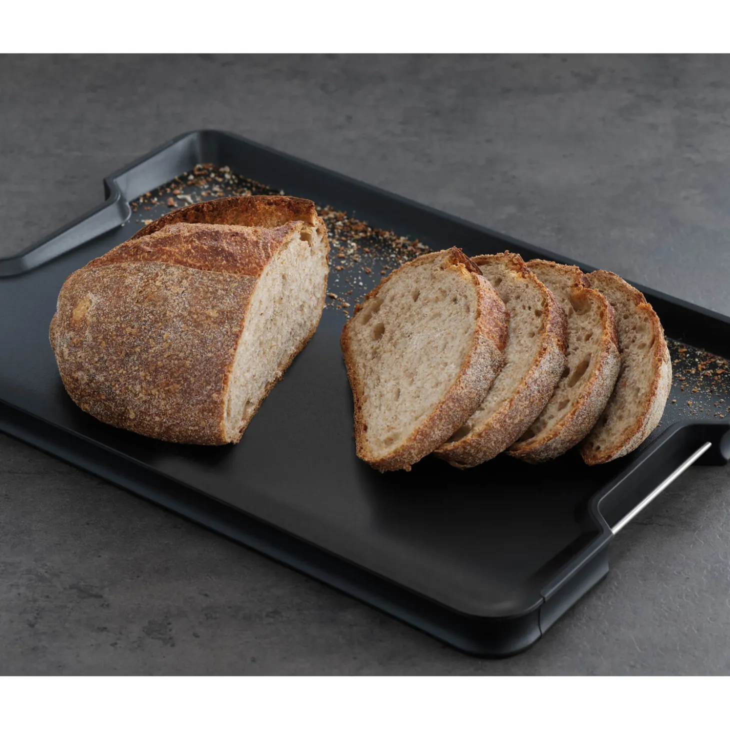 Joseph Joseph Cut&Carve Plus Multifunction Large Chopping Board - Black