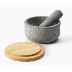 Joseph Joseph Dash Granite Pestle & Mortar with Bamboo Lid