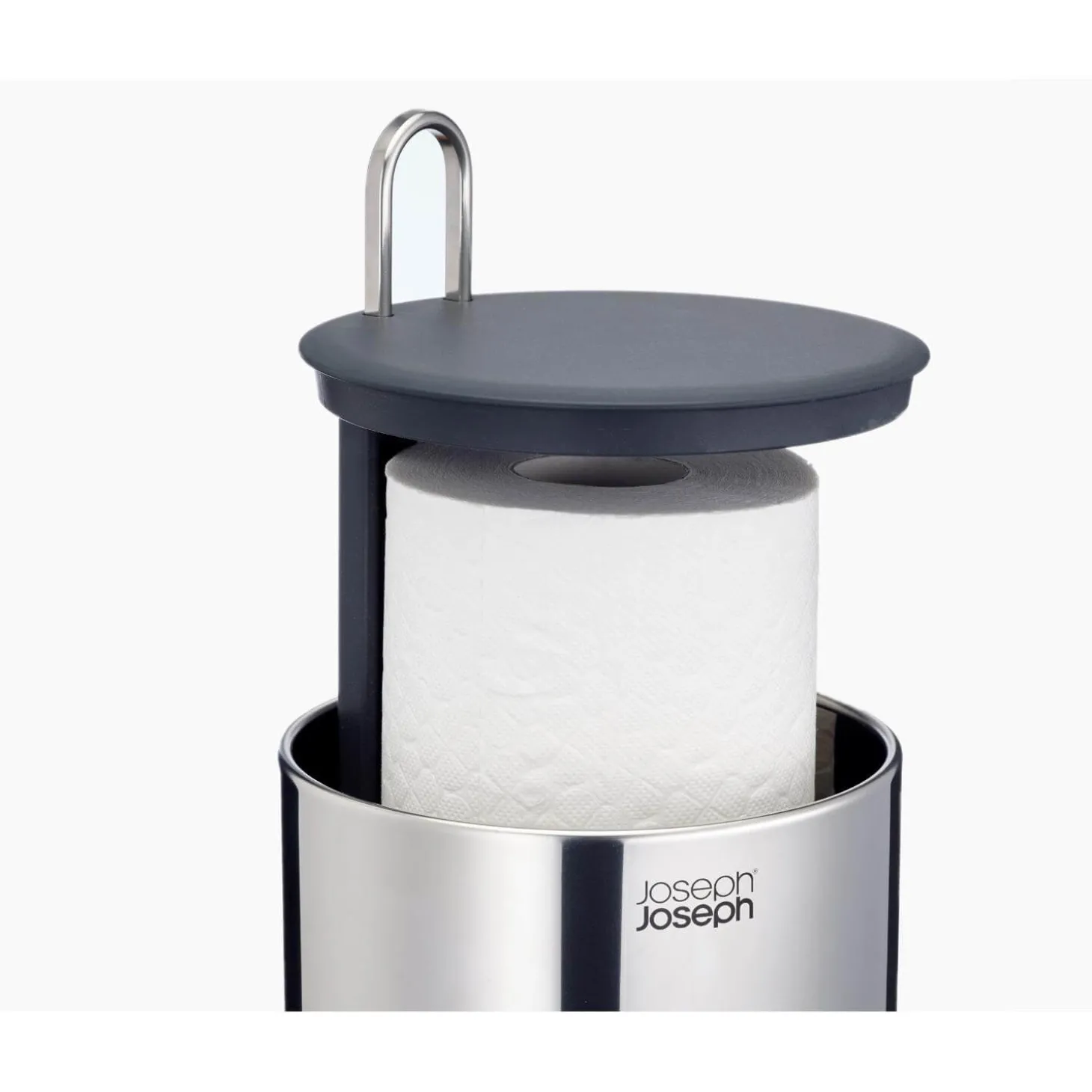 Joseph Joseph EasyStore Luxe Stainless Steel Concealed Toilet Roll Holder