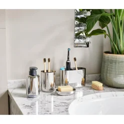 Joseph Joseph EasyStore Luxe Stainless Steel Large Toothbrush Caddy