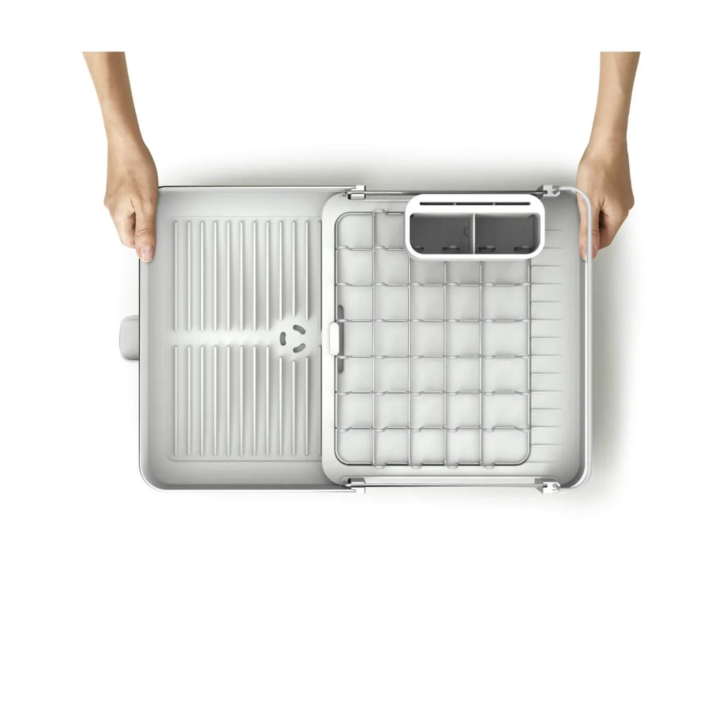 Joseph Joseph Extend Steel Expandable Dish Rack - Light Stone