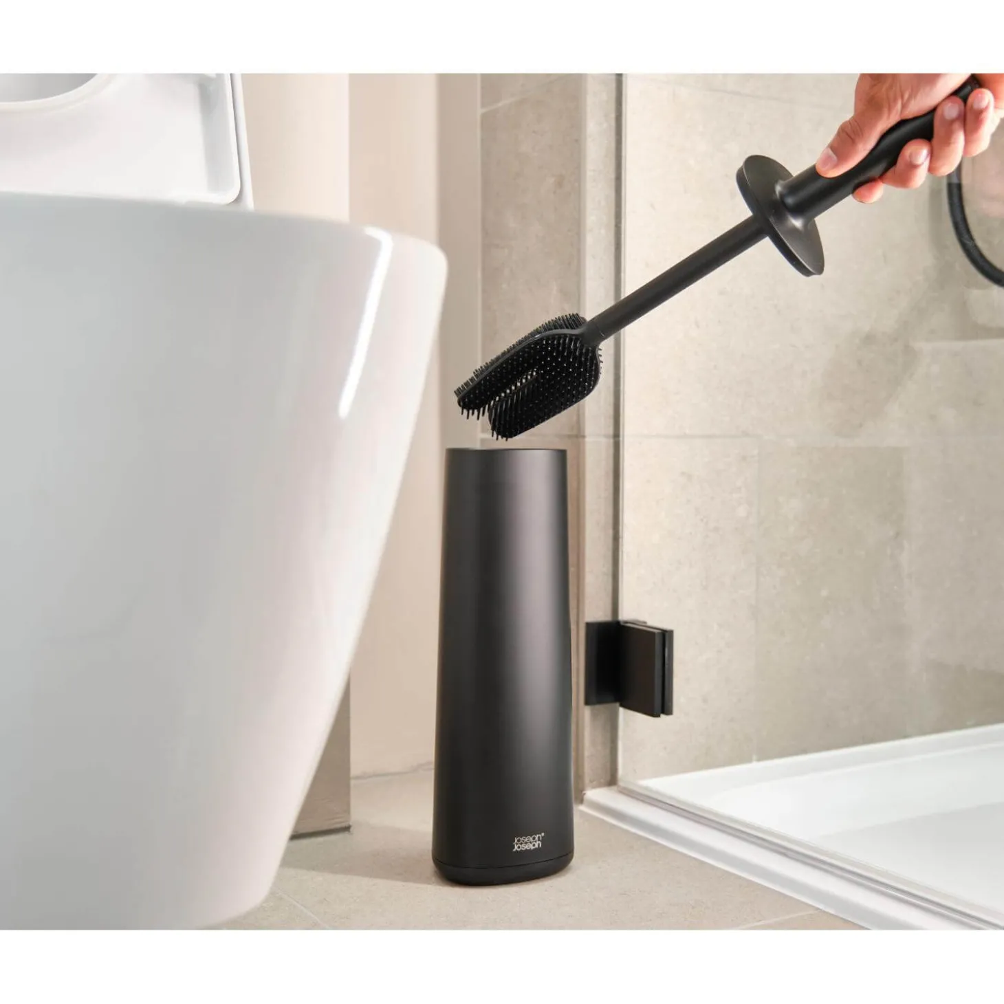 Joseph Joseph Flex 360 Toilet Brush - Matt Black