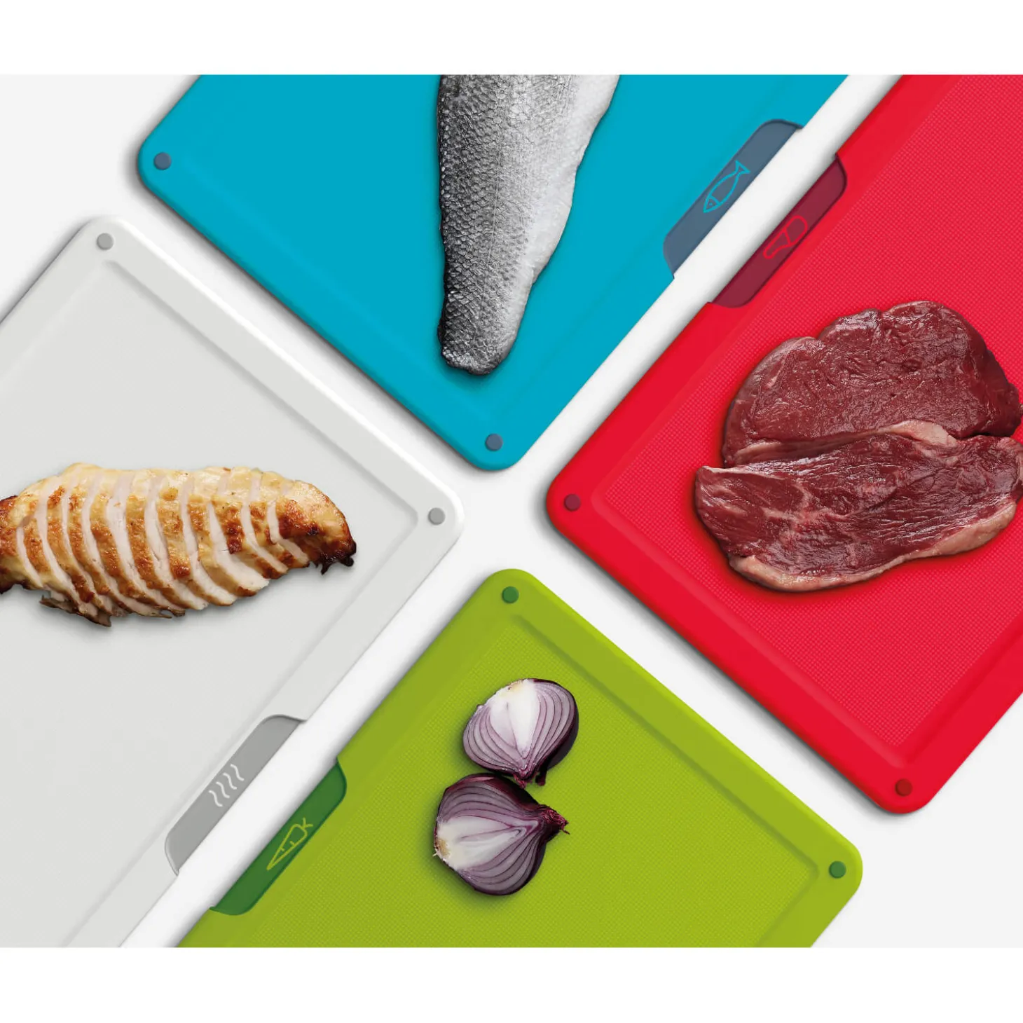 Joseph Joseph Folio Icon 4-Piece Chopping Board Set - Regular
