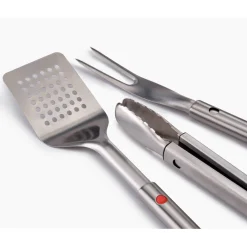 Joseph Joseph GrillOut™ Stainless Steel BBQ 3-Piece Retractable Turner, Tongs & Fork Set
