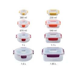 Joseph Joseph Nest™  Lock 8-Piece Mulitcolour Mixed Food Container Set