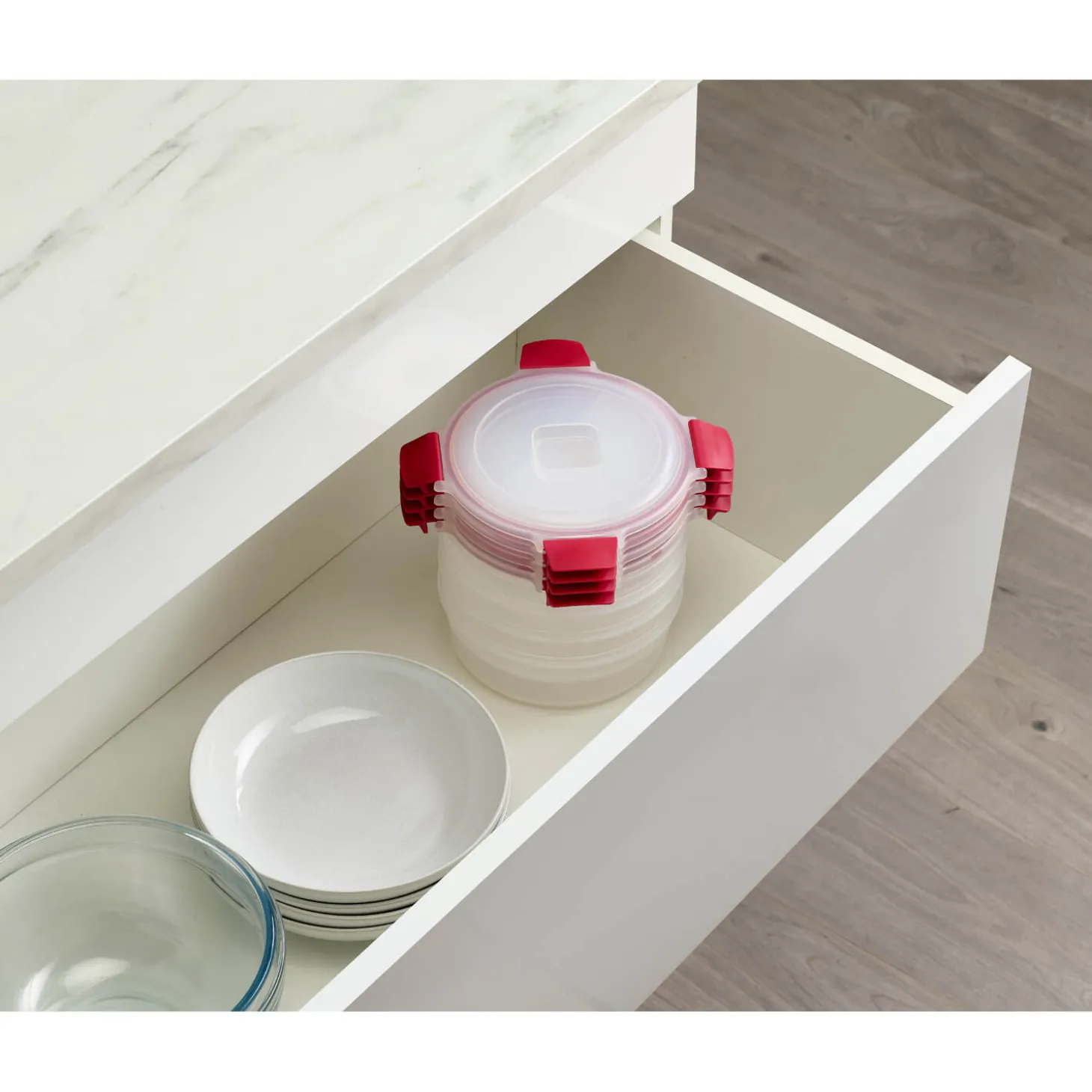 Joseph Joseph Nest™ Lock 4-Piece 1 Litre Round Food Container Set
