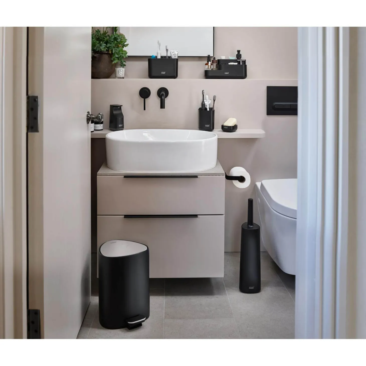 Joseph Joseph Slim Compact Soap Dish - Matt Black