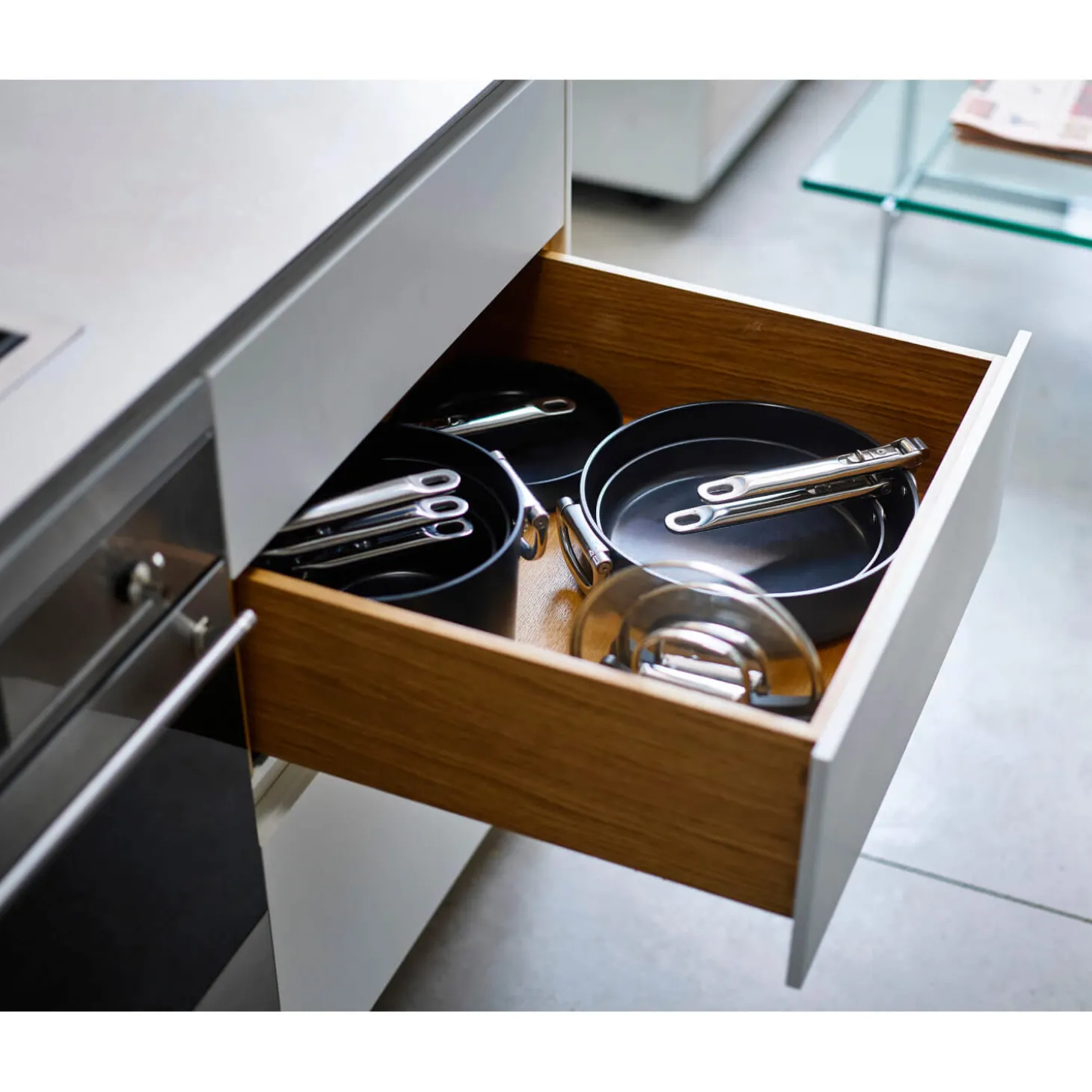 Joseph Joseph Space 20cm Non-Stick Folding Handle Frying Pan - Midnight Blue