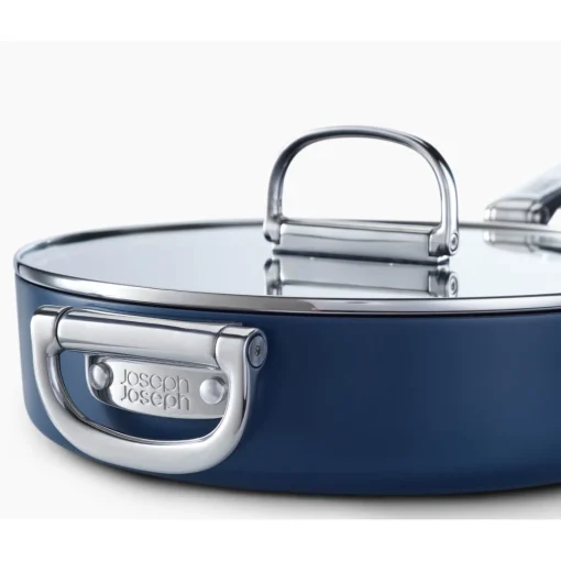 Joseph Joseph Space 28cm Non-Stick Folding Handle Saute Pan & Lid - Midnight Blue