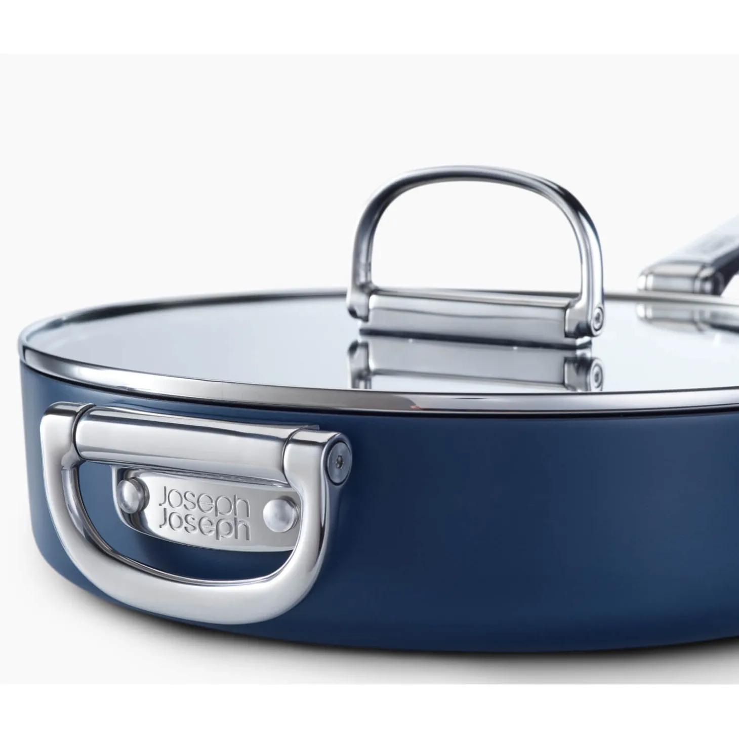 Joseph Joseph Space 28cm Non-Stick Folding Handle Saute Pan & Lid - Midnight Blue