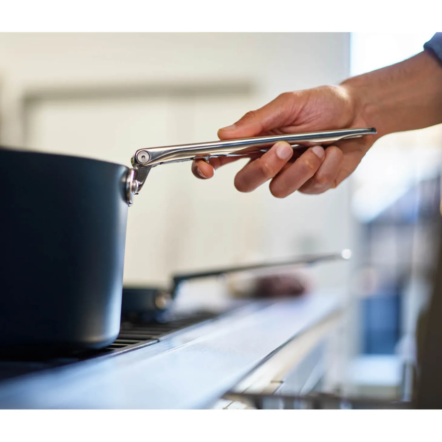 Joseph Joseph Space Folding Handle 4-Piece Saucepan & Frying Pan Set - Midnight Blue