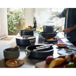 Joseph Joseph Space 6-Piece Non-Stick Folding Handle Cookware Set - Midnight Blue