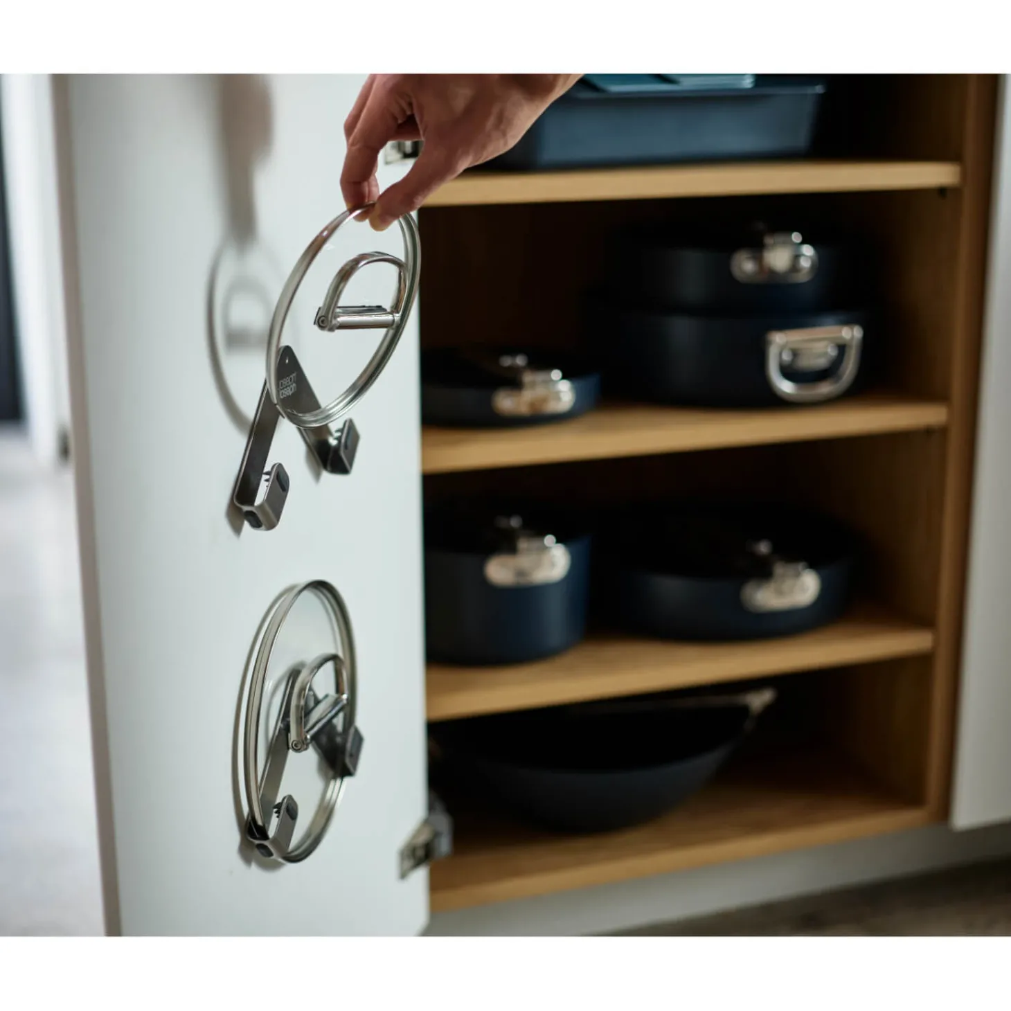 Joseph Joseph Space Stainless Steel Pan Lid Holders - Pack of 2