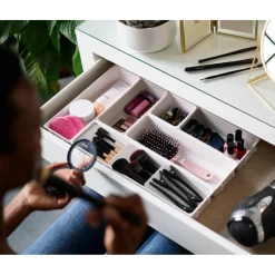 Joseph Joseph Viva 7-Piece Make-Up Drawer Organiser Set - Shell