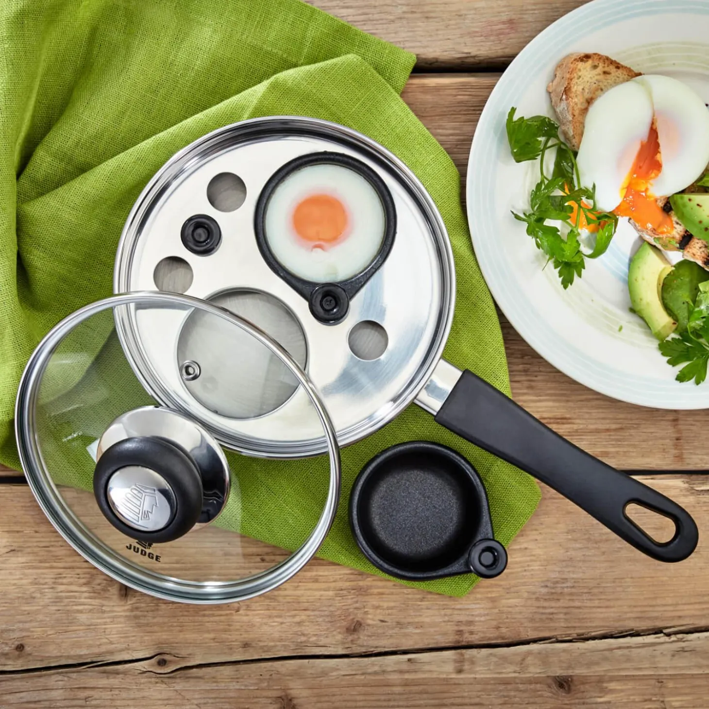 Judge Vista Non-Stick Egg Poacher - 2 Hole