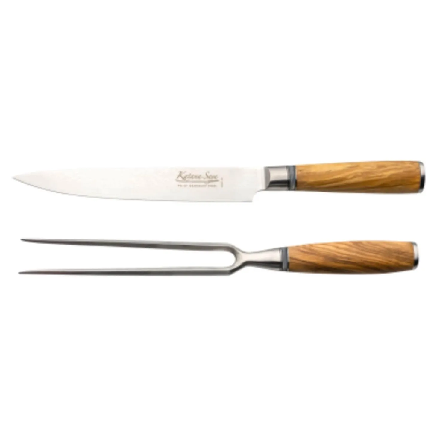Katana Saya Olivewood 2-Piece Carving Set